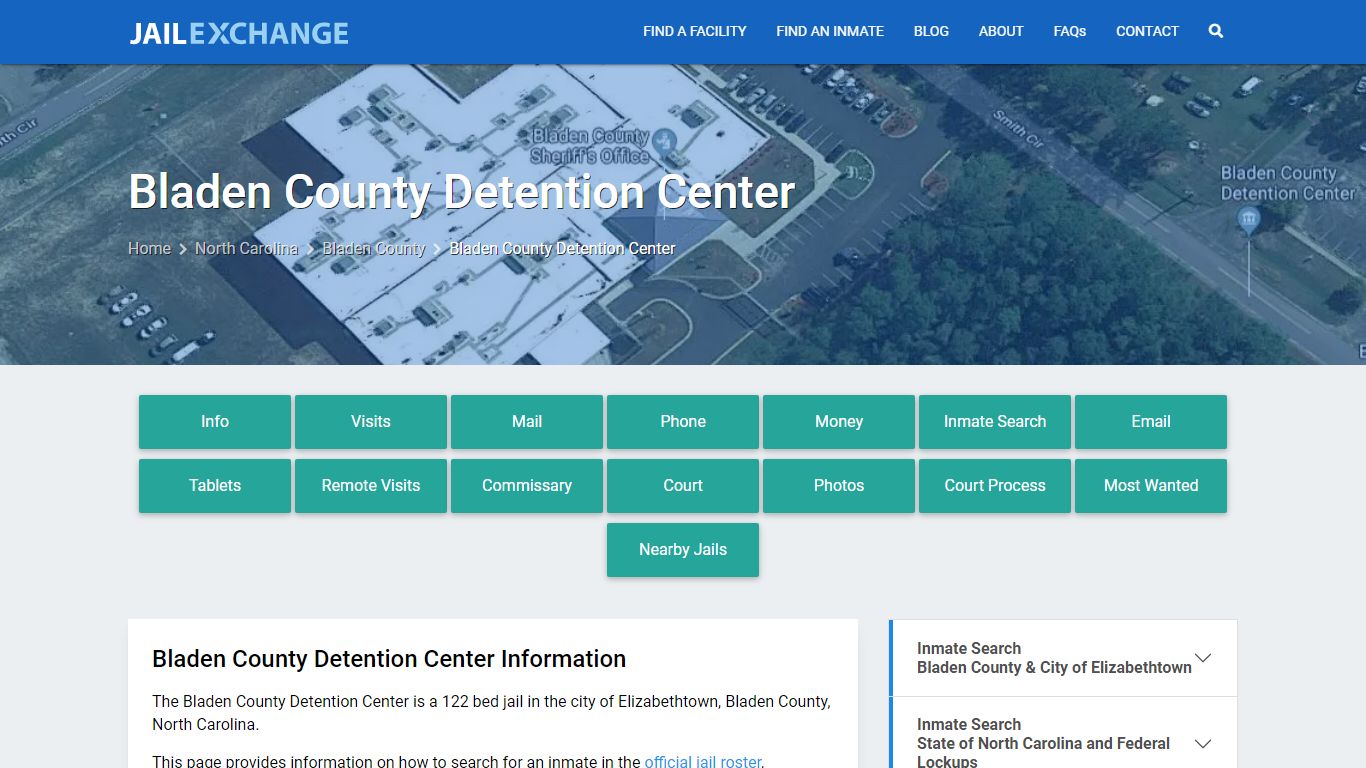 Bladen County Detention Center, NC Inmate Search, Information